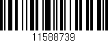 Código de barras (EAN, GTIN, SKU, ISBN): '11588739'