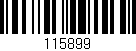 Código de barras (EAN, GTIN, SKU, ISBN): '115899'