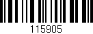 Código de barras (EAN, GTIN, SKU, ISBN): '115905'