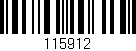 Código de barras (EAN, GTIN, SKU, ISBN): '115912'