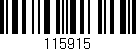Código de barras (EAN, GTIN, SKU, ISBN): '115915'