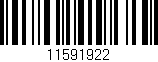 Código de barras (EAN, GTIN, SKU, ISBN): '11591922'