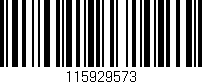 Código de barras (EAN, GTIN, SKU, ISBN): '115929573'