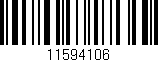 Código de barras (EAN, GTIN, SKU, ISBN): '11594106'