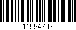 Código de barras (EAN, GTIN, SKU, ISBN): '11594793'