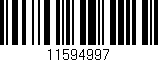 Código de barras (EAN, GTIN, SKU, ISBN): '11594997'