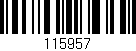 Código de barras (EAN, GTIN, SKU, ISBN): '115957'
