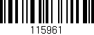 Código de barras (EAN, GTIN, SKU, ISBN): '115961'