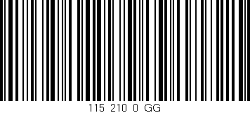 Código de barras (EAN, GTIN, SKU, ISBN): '115_210_0_GG'