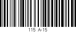 Código de barras (EAN, GTIN, SKU, ISBN): '115/A-15'