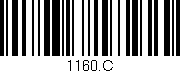Código de barras (EAN, GTIN, SKU, ISBN): '1160.C'