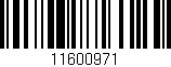 Código de barras (EAN, GTIN, SKU, ISBN): '11600971'