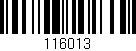 Código de barras (EAN, GTIN, SKU, ISBN): '116013'