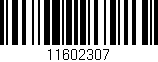 Código de barras (EAN, GTIN, SKU, ISBN): '11602307'