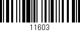 Código de barras (EAN, GTIN, SKU, ISBN): '11603'