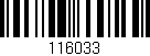 Código de barras (EAN, GTIN, SKU, ISBN): '116033'