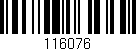 Código de barras (EAN, GTIN, SKU, ISBN): '116076'