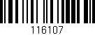Código de barras (EAN, GTIN, SKU, ISBN): '116107'