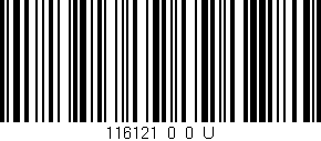 Código de barras (EAN, GTIN, SKU, ISBN): '116121_0_0_U'