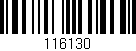 Código de barras (EAN, GTIN, SKU, ISBN): '116130'