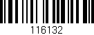Código de barras (EAN, GTIN, SKU, ISBN): '116132'