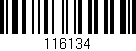 Código de barras (EAN, GTIN, SKU, ISBN): '116134'