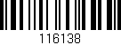 Código de barras (EAN, GTIN, SKU, ISBN): '116138'
