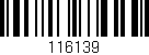 Código de barras (EAN, GTIN, SKU, ISBN): '116139'