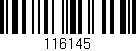 Código de barras (EAN, GTIN, SKU, ISBN): '116145'
