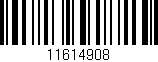 Código de barras (EAN, GTIN, SKU, ISBN): '11614908'