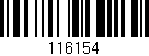 Código de barras (EAN, GTIN, SKU, ISBN): '116154'