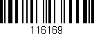 Código de barras (EAN, GTIN, SKU, ISBN): '116169'