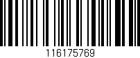Código de barras (EAN, GTIN, SKU, ISBN): '116175769'