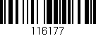 Código de barras (EAN, GTIN, SKU, ISBN): '116177'