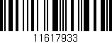 Código de barras (EAN, GTIN, SKU, ISBN): '11617933'