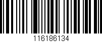 Código de barras (EAN, GTIN, SKU, ISBN): '116186134'