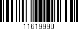 Código de barras (EAN, GTIN, SKU, ISBN): '11619990'