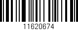 Código de barras (EAN, GTIN, SKU, ISBN): '11620674'