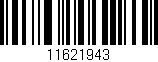 Código de barras (EAN, GTIN, SKU, ISBN): '11621943'