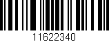 Código de barras (EAN, GTIN, SKU, ISBN): '11622340'