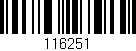 Código de barras (EAN, GTIN, SKU, ISBN): '116251'