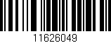 Código de barras (EAN, GTIN, SKU, ISBN): '11626049'