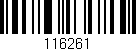 Código de barras (EAN, GTIN, SKU, ISBN): '116261'
