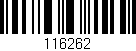 Código de barras (EAN, GTIN, SKU, ISBN): '116262'