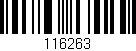 Código de barras (EAN, GTIN, SKU, ISBN): '116263'