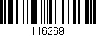 Código de barras (EAN, GTIN, SKU, ISBN): '116269'