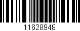 Código de barras (EAN, GTIN, SKU, ISBN): '11628948'