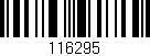 Código de barras (EAN, GTIN, SKU, ISBN): '116295'