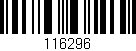 Código de barras (EAN, GTIN, SKU, ISBN): '116296'