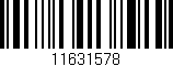 Código de barras (EAN, GTIN, SKU, ISBN): '11631578'